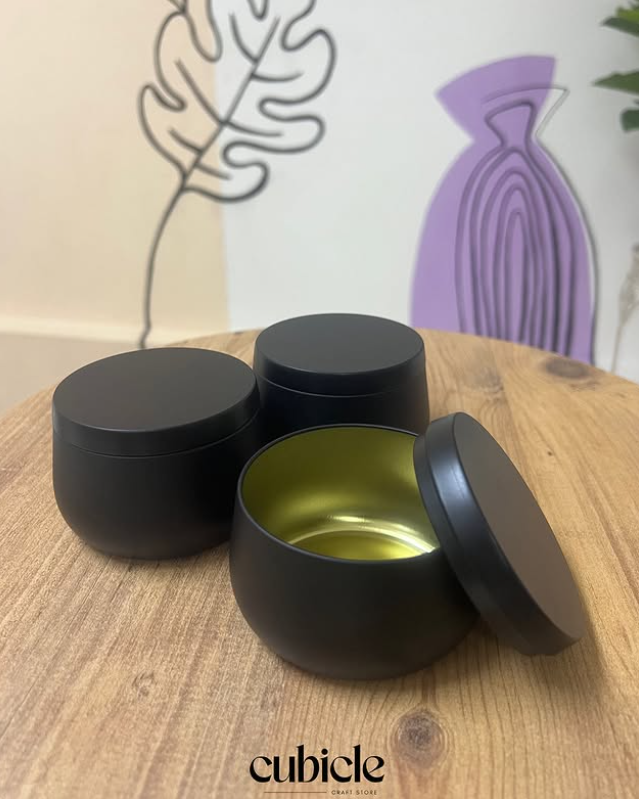Black Tin Boxes