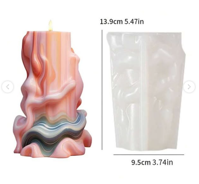 Unorthodox Abstract Candle Mold - Cubicle LB