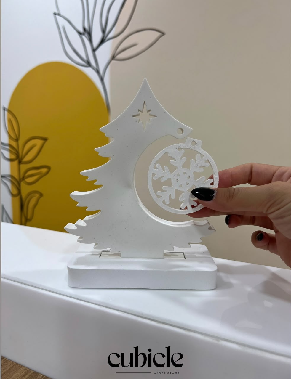 Christmas Concrete Tree Cubicle LB