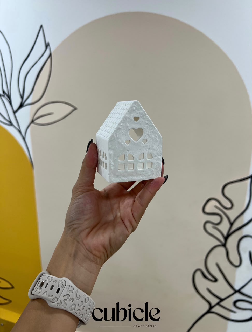 Concrete Christmas House cubicle lb