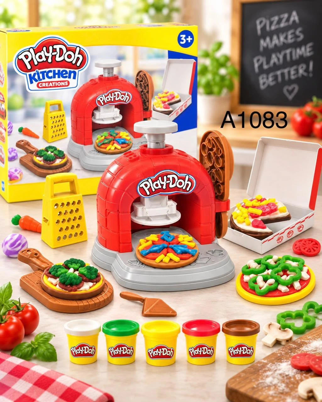 Play-Doh Kitchen Creations pizza oven playset for kids - Cubicle LB
