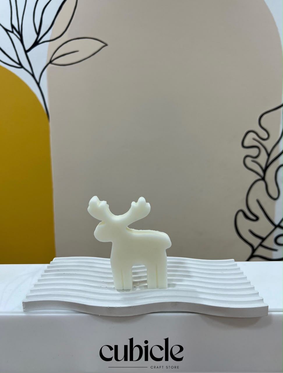 2D Reindeer Mold Cubicle lb
