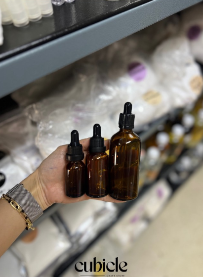 Glass dropper bottles