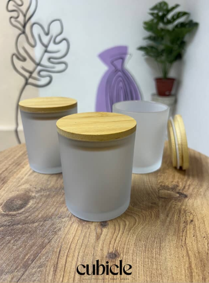 Frosted Glass Container
