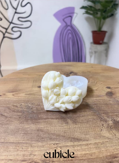 Tulip engraved heart