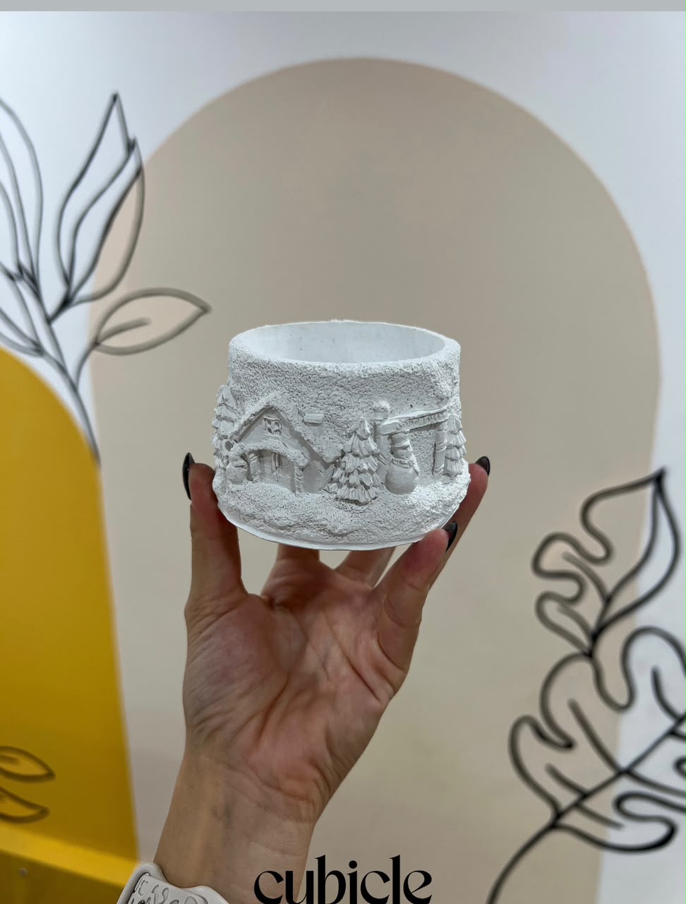 Christmas Pot Mold cubicle lb