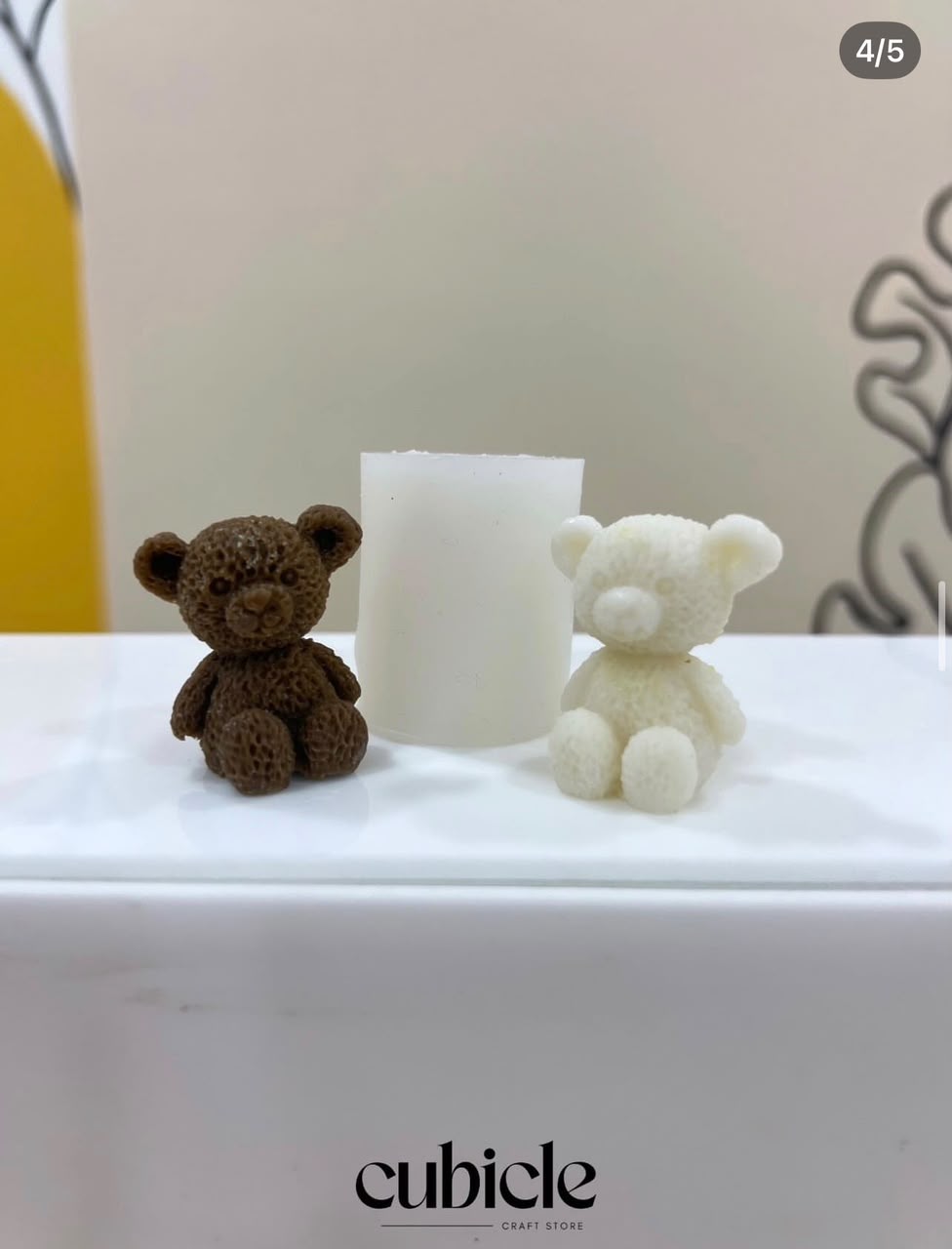 Cute Teddy Bear Mold Cubicle LB