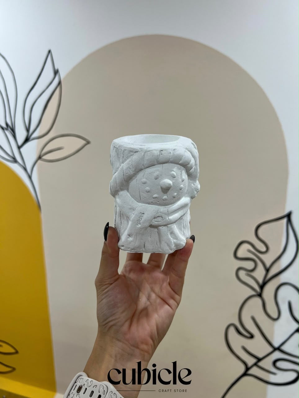 Engraved Snowman Mold cubicle lb