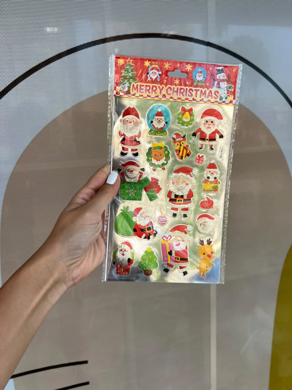 Metallic Christmas Sticker Sheet - cubicle LB 2