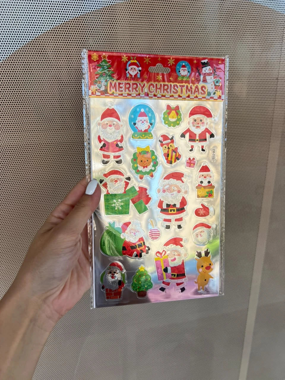 Metallic Christmas Sticker Sheet - cubicle LB