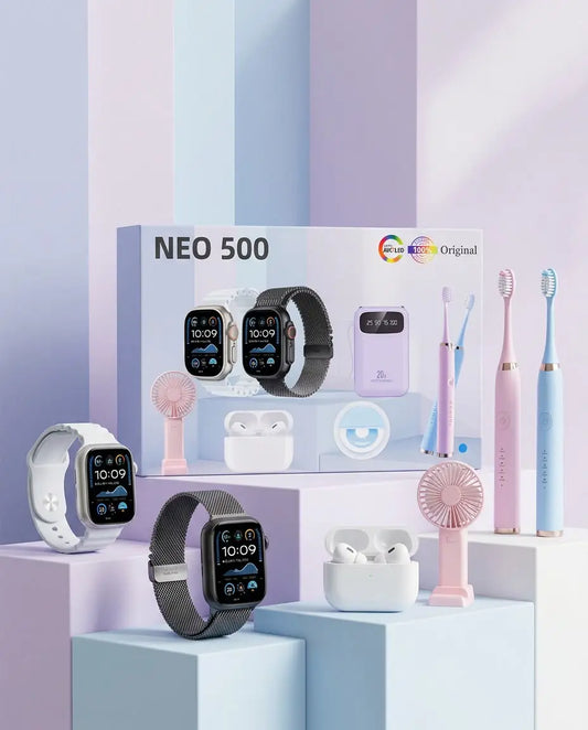 NEO 500 Gift Set – Smartwatch, Earbuds & Accessories