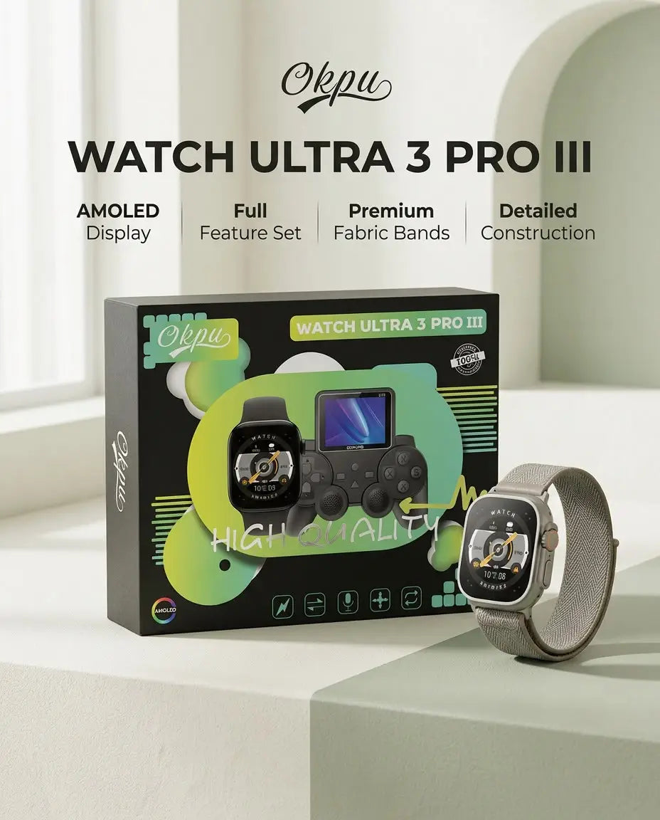 Okpu Watch Ultra 3 Pro III – AMOLED Smartwatch
