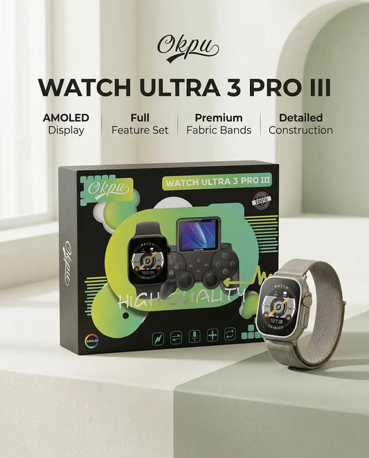 Okpu Watch Ultra 3 Pro III – AMOLED Smartwatch