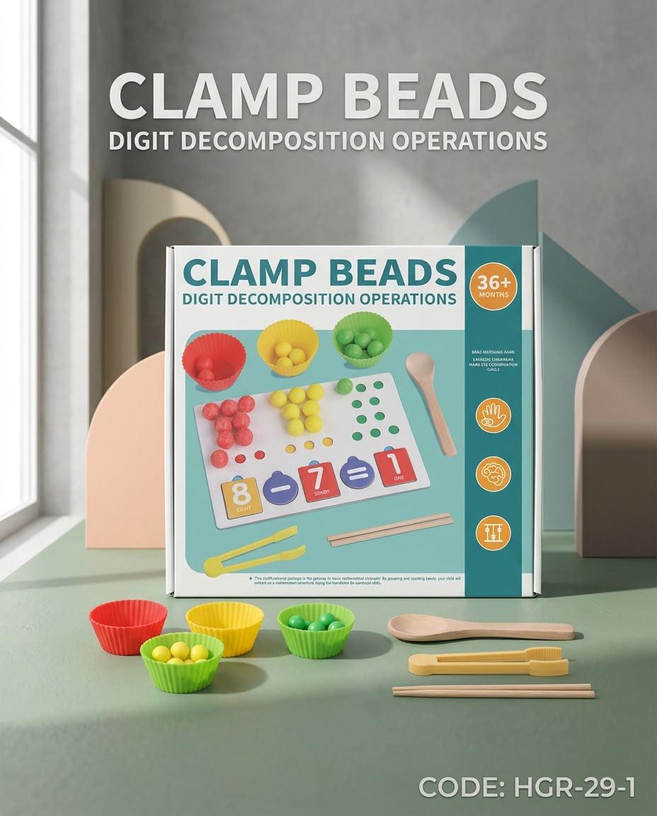 Clamp Beads Math Learning Toy - Cubicle Home LB