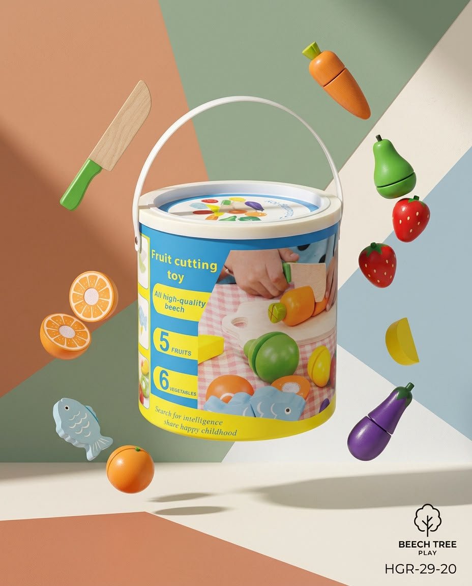 Pretend Play Fruit Cutting Toy Set - Cubicle Home LB