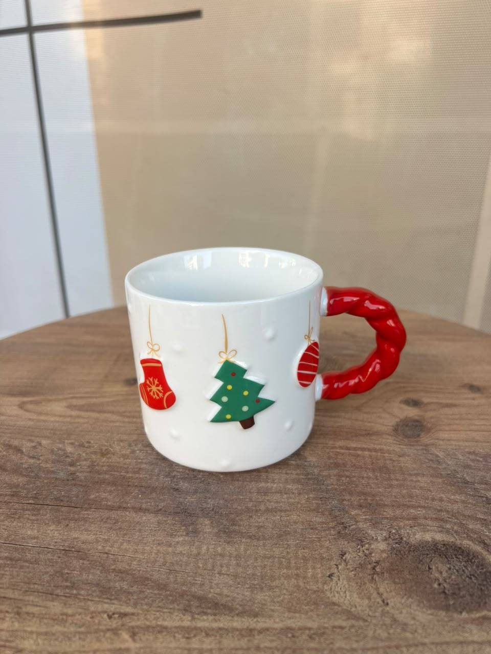 White Christmas Ornament Mug - Cubicle Home LB