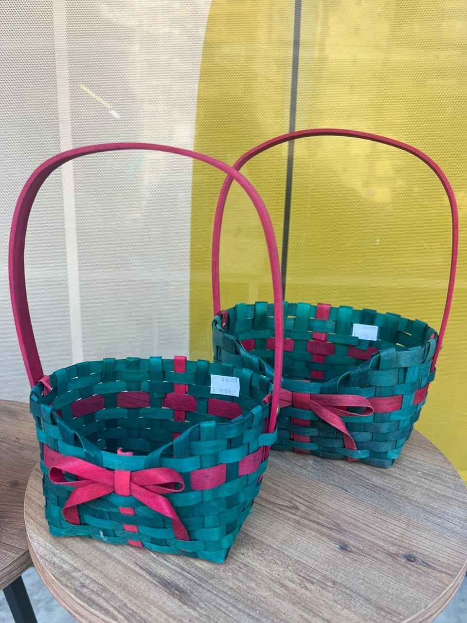 Woven Gift Basket with Fur Trim - Cubicle Home LB